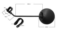 Rückspiegel universal für Scooter schwarz>>>>