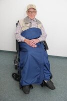 Rollstuhl-Wickeldecke XXL,Nylon Fleece marine,