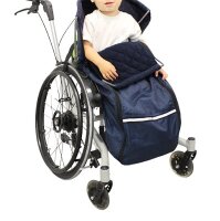 Schlupfsack ROLKO-THERMO,Fleece/Nylon blau Gr.XS,