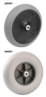 Rad für Rollatoren mit Kugellager- Rippenfelge TPE 200x50 Nabenlänge 62mm>>>>