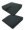EcoKiss ArthroFit Basic links,40x40x8/2cm,schwarz,