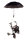 Rollatorschirm 99, passend 99% aller Rollatoren Farbe: schwarz