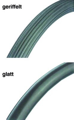 Greifringüberzug Silikon für,24" Rad schwarz (Stck.),