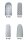 Decken für Standard-Rollstuhl 6 x 1.1/4" (150x30 mm) M2 grau>>>>