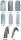Decken für Standard-Rollstuhl 24x 1.3/8" (620x35 mm) IMPAC Super-Leichtlauf M16 grau>>>>