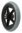 Rad mit PU-Reifen 5 Speichen Nabenlänge 60 mm, schwarz/grau>>>>