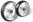 Rad mit 6-Speichen-Alu-Felge silber, Vollgummi 125x32 schwarz,NL36>>>>