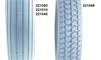 Reifen für Elektro-Rollstuhl Profil C-248, 3.00-4" 260x85 mm grau>>>>