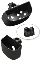 Stockhalter m.Ku.-Schale für2 Stöcke 22mm(Rolko)