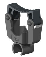 Stockhalterklemme universal mit Kunststoff-Schelle 22mm und 25mm>>>>