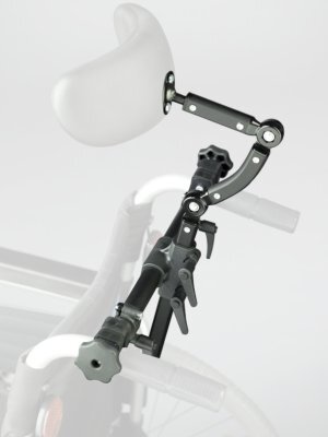 Kopfstützenhalter für Schiebegriff Alu, schwarz>>>>22 mm
