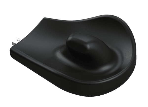 HEMI-System Handauflage mit anatomischem Griff schwarz>>>>links