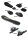 HEMI-System Handauflage m.,anat.Griff links schwarz,