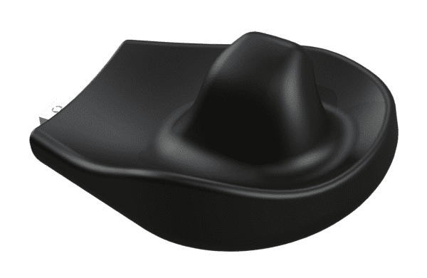 HEMI-System Handauflage m.,anat.Griff rechts schwarz,