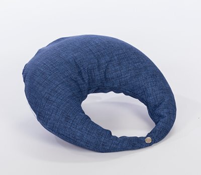 Nackenkrempe MELBOURN mit Druckknopf und Reißverschluss.35cm,blau>>>>