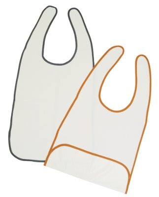 Lätzchen aus HYGIENA-Tex 40 x 70cm, weiß>>>>Ausf.: mit Auffangtasche