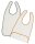 Lätzchen aus HYGIENA-Tex 40 x 70cm, weiß>>>>Ausf.: ohne Auffangtasche