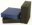 Sitzerhöhung m.RV.u.Griff,40x43x10cm,schwarz(KeproSAN),