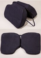Klapp-Keilkissen 38x25x5/1cm,VELOURS schwarz(KeproSAN),