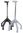 Vierfußgehhilfe Quadro, anatomisch>>>>Farbe: lichtgrau rechts