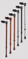 Gehstock FISCHERGRIFF links,verstellbar perlkupfer,
