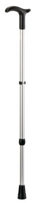 Gehstock Simplex mit Fritzgriff verstellbar silber-schwarz>>>>Ausf.: Belastbarkeit 150 kg
