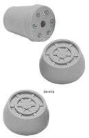 Krückenkapsel mit Spikes 18mmgrau(Ossenberg)