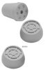 Krückenkapsel mit Spikes 18mmgrau(Ossenberg)