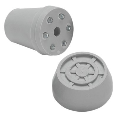 Krückenkapsel mit Spikes 20mm,grau(Ossenberg),