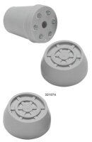 Krückenkapsel mit Spikes 20mm,grau(Ossenberg),