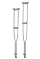 Leichtmetall-Achselstütze,klein,verstb.112-132cm(Paar),