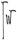 Leichtmetallstock Derbygriff-,Soft-grau,faltbar schwarz,