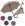 Stockschirm TWIN mit Fritzgriff, verstellbar>>>>Farbe: rot/blau