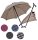Stockschirm TWIN m.Fritzgriff,verstellbar Karo rot/blau,