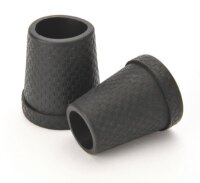 Schlank-Gummipuffer KARO 18mm,schwarz(Gastrock),