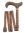 Mini-Faltstock BIRDEYE verstb.,m.Tasche u.Etui bronze,