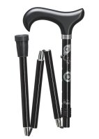 Deluxe-Schlank-Faltstock STRASS-TATTOO verstellbar...