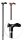 Comfort-Stock verstellbar,links schwarz(Gastrock),