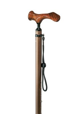 Comfort-Stock HOLZ verstellbar,links bronze(Gastrock),