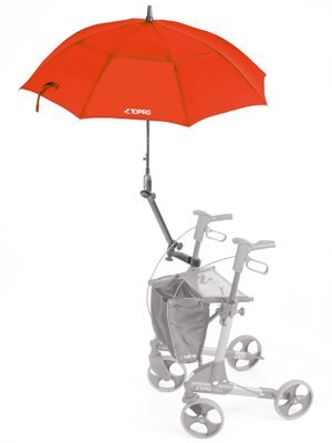 Rollatorschirm TOPRO mit Multifunktionsarm>>>>Farbe: schwarz