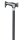 Super Soft-Escortstock,verstellbar schwarz(Gastrock),