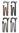UNI-Ergonomic-Derby-Faltstock,verstellbar bronze(Gastrock),