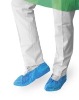 Einmalüberschuhe 41x15cm blau (VPE: 10x100Stück)>>>>