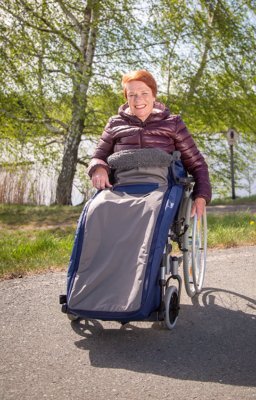 Schlupfsack ROYAL EXKLUSIV,Wirkflor,für Erw. schwarz-grau,