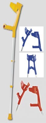 Unterarmgehstütze MAGIC TWIN,Standard-Clip gelb,