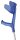 Unterarmgehstütze Magic-Soft-Anatom mit Druckknopf (Paar)>>>>Farbe: enzianblau