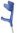 Unterarmgehstütze Magic-Soft-Anatom mit Druckknopf (Paar)>>>>Farbe: türkisblau