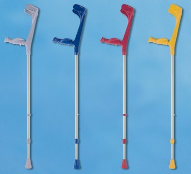 Anatomic-Softgriff-Stütze m.Clip schwarz/natur