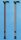 Metall-Handstock anat.,schwarz,/brill.blau,Druckknopfv.,li.,