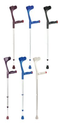 Unterarmgehstütze KLASSIKER 220 mit anatomischem Hartgriff,Druckknopfverstellung>>>>Farbe: blau